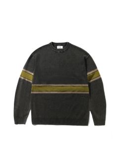 MAGLIONE BUTTER GOODS BREAK KNIT SWEATER WASHED BLACK