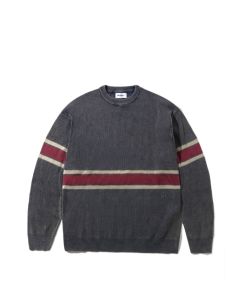 MAGLIONE BUTTER GOODS BREAK KNIT SWEATER WASHED NAVY