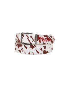 CINTURA BUTTER GOODS ANIMAL HIDE BELT COW U