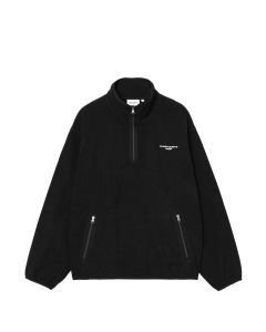 FELPA GIROCOLLO CARHARTT WIP EDMORE HALF ZIP SWEAT BLACK WHITE