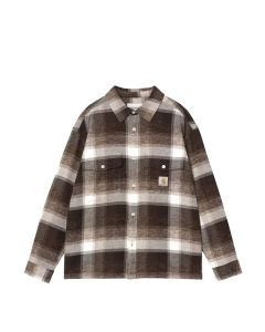 CAMICIA MANICHE LUNGHE CARHARTT WIP L/S ESTERSON SHIRT CHECK TOBACCO