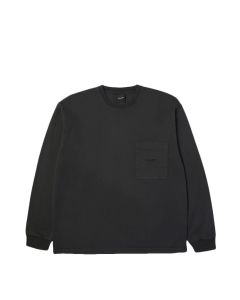 FELPA GIROCOLLO HUF 89 HEAVYWEIGHT LS KNIT TOP ANTHRACITE