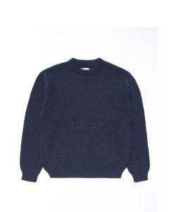 MAGLIONE EDWIN ELLIS HIBIKI SWEATER NAVY PINK
