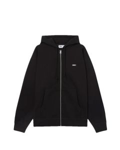 FELPA CAPPUCCIO OBEY ESTABLISHED WORKS BOLD ZIP HOOD II FLEECE BLACK