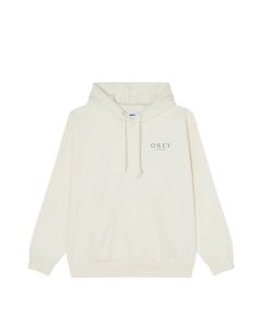 FELPA CAPPUCCIO OBEY OBEY FLORES ROBUS HOOD FLEECE UNBLEACHED