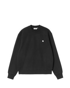 FELPA GIROCOLLO CARHARTT WIP MACK SWEAT BLACK WAX
