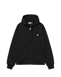 FELPA CAPPUCCIO CARHARTT WIP HOODED MACK JACKET BLACK WAX