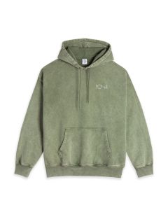 FELPA CAPPUCCIO POLAR SKATE CO. FADE FRANK HOODIE ARMY GREEN