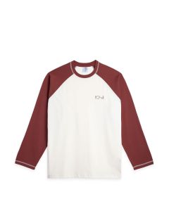 T-SHIRT MANICHE LUNGHE POLAR SKATE CO. STEVIE LS TEE IVORY WINE