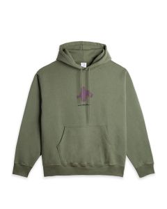 FELPA CAPPUCCIO POLAR SKATE CO. DAVE HOODIE | FIGHTING MYSELF ARMY GREEN