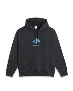 FELPA CAPPUCCIO POLAR SKATE CO. DAVE HOODIE | FIGHTING MYSELF SILVER BLACK