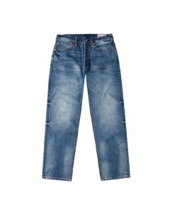 JEANS EVISU YELLOW DAICOCK PRINTED JEANS MID TONE INDIGO