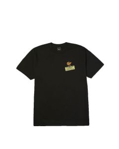 T-SHIRT MANICHE CORTE HUF VIDEO GENIE SS TEE BLACK