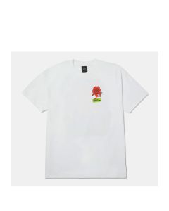 T-SHIRT MANICHE CORTE HUF FLOWER DISTRICT SS TEE WHITE