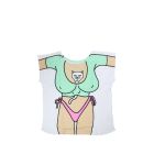 T-SHIRT MANICHE CORTE RIPNDIP GUZUNGAS BEACH TEE WHITE U