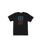 T-SHIRT MANICHE CORTE TOPO DESIGN ORIGINAL LOGO TEE BLACK 