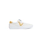 SCARPE SKATE VANS MN SKATE SPORT ATHLETIC WHITE GOLD 