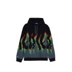 FELPA CAPPUCCIO OCTOPUS SOUND WAVE HOODIE BLACK 
