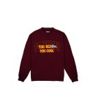 FELPA GIROCOLLO PAS DE MER TOO SCHOOL SWEATSHIRT BURGUNDY 