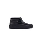 SCARPE CASUAL CLARKS WALLABEE CUP BT BLACK LEATHER 