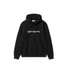 FELPA CAPPUCCIO CARHARTT WIP HOODED CARHARTT SWEAT BLACK WHITE