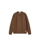 MAGLIONE CARHARTT WIP ANGLISTIC SWEATER SPECKLED TAMARIND