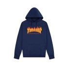 FELPA CAPPUCCIO THRASHER FLAME HOOD WS23 NAVY