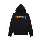 FELPA CAPPUCCIO THRASHER RAINBOW MAG HOOD WS23 BLACK