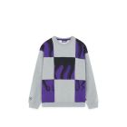 FELPA GIROCOLLO OCTOPUS TENTACLE CHESS CREWNECK LIGHT GREY