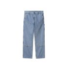 JEANS CARHARTT WIP DOUBLE KNEE PANT BLUE STONE BLEACHED