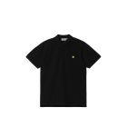 T-SHIRT MANICHE CORTE CARHARTT WIP S/S CHASE PIQUE POLO BLACK GOLD