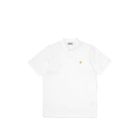 T-SHIRT MANICHE CORTE CARHARTT WIP S/S CHASE PIQUE POLO WHITE GOLD