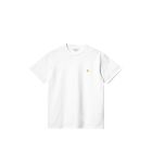 T-SHIRT MANICHE CORTE CARHARTT WIP S/S CHASE T-SHIRT WHITE GOLD