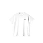 T-SHIRT MANICHE CORTE CARHARTT WIP S/S SCRIPT EMBROIDERY T-SHIRT WHITE BLACK