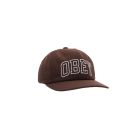 CAPPELLO OBEY ACADEMY 6 PANEL CLASSIC SNAPBACK DARK CHOCOLATE