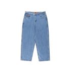 JEANS BUTTER GOODS BAGGY DENIM JEANS WASHED INDIGO
