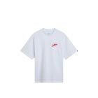 T-SHIRT MANICHE CORTE VANS BRUSH SCRIPT LOOSE SS WHITE RACING RED
