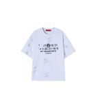 T-SHIRT MANICHE CORTE ACUPUNCTURE ACU CALENDAR T-SHIRT WHITE GREY