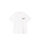 T-SHIRT MANICHE CORTE CARHARTT WIP S/S BUTTON T-SHIRT WHITE
