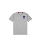 T-SHIRT MANICHE CORTE ALPHA INDUSTRIES SPACE SHUTTLE GREY 