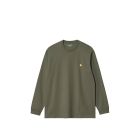 T-SHIRT MANICHE LUNGHE CARHARTT WIP L/S CHASE T-SHIRT LEAF GOLD
