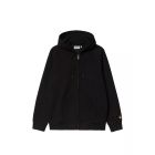 GIACCA CARHARTT WIP HOODED CHASE JACKET BLACK GOLD