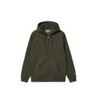 GIACCA CARHARTT WIP HOODED CHASE JACKET OLIVE GOLD