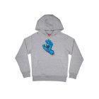 FELPA CAPPUCCIO SANTA CRUZ YOUTH SCREAMING HAND HOOD HEATHER GREY 