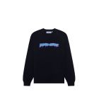 FELPA GIROCOLLO FUCKING AWESOME OVERDYED OUTLINE DRIP CREWNECK BLACK 