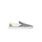 SCARPE SKATE VANS UA CLASSIC SLIP-ON BLACK WHITE CHECKERBOARD WHITE