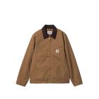 GIACCA CARHARTT WIP DETROIT JACKET HAMILTON BROWN TOBACCO RINSED