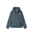FELPA CAPPUCCIO CARHARTT WIP HOODED AMERICAN SCRIPT SWEAT OFFICE BLUE