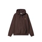 FELPA CAPPUCCIO CARHARTT WIP HOODED AMERICAN SCRIPT SWEAT PALISANDER