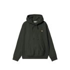 FELPA CAPPUCCIO CARHARTT WIP HOODED AMERICAN SCRIPT SWEAT RAVEN